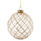Украшение новогоднее "Шар", L9 W9 H11 см   Стеклянный