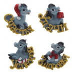 Магнит "Лошадка", L5 W2 H5,5 см, 4в.