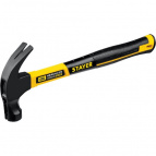 450 г, молоток-гвоздодёр столярный с фиберглассовой рукояткой (2027-450)