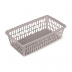 Корзина для хранения "Велетта" 25х14х7см коричнево-серая С712КСЕР