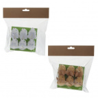 Фигурка декоративная "Заяц", набор из 6-ти шт., L11 W11 H4 см, 2в.