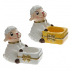 Подсвечник "Овечка", 2в., L10,5 W7,5 H9 см, 2в.
