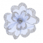 Цветок искусственный "Магнолия" (на клипсе), L17 W17 H7 см