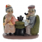 Фигурка декоративная "Бабушка с дедушкой", L15 W8 H14 см