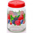 Твист, банка для хранения сыпучих продуктов ягодный микс 720мл с/крышкой полипропилен