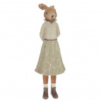 Фигурка декоративная "Заяц", L11,5 W12 H33 см, 2в.