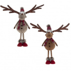 Игрушка набивная "Олень", L46 W13 H43 см (в полку L46 W13 H36 см), 2в.