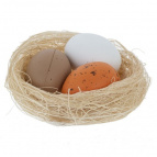 Изделие декоративное "Гнездо пасхальное", набор из 4-х шт, L14 W2 H17 см