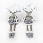 Игрушка набивная "Олень", L27 W13 H74 см (в полку L27 W13 H23 см), 2в.