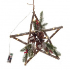 Изделие декоративное подвесное "Композиция" (подсветка, 2хАА, не прилаг.), L40 W7 H40 см