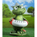 Ф111 Садовая фигура "Лягушка Кваря" 27*27*41