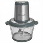 Измельчитель DELTA LUX DE-7404: стеклянная чаша 2л, 600Вт,ДВОЙНОЙ НОЖЕВОЙ БЛОК (12)