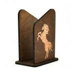 Подставка для салфеток  "Мустанг", размер 12*8*15,5см NEW