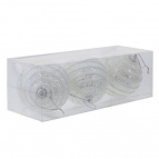 Украшение новогоднее "Шар" (Набор из 3-х), L8 W8 H8 см Полимерный материал