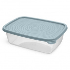 Контейнер прямоугольный "Романо" 1,6л серо-голубой С852СГОЛ