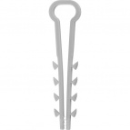 Дюбель-хомут для плоского кабеля ДХ-П, 8 мм, 100 шт, нейлоновый, ЗУБР