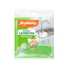 Салфетка бытовая "ХОЗЯЮШКА Мила" вискоза 90 гр/м2, 35*35 см., 3 шт.