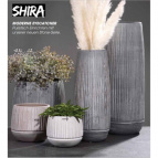 828282 Ваза Vase Shira nougat d14; h35cm нуга (ш/к 6279)