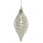 Украшение новогоднее "Капля", L6 W6 H15 см
