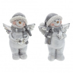 Фигурка декоративная "Снеговик", 2в., L4,5 W3,5 H6,5