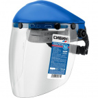 защитный лицевой щиток экран 200 х 400 мм, поликарбонат 2 мм, с рейкой (11089)