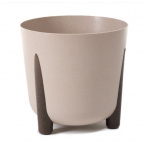 255 Кашпо на ножках FRIDA ECO coffee d34; h32см 19,4л кофе latte