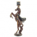 Подсвечник "Лошадь", L14 W9 H36 см