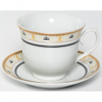 АВРОРА Дана, набор чайный (2) чашка 220мл + блюдце, декор золото, подарочная упаковка PVC