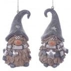 Фигурка декоративная подвесная "Гном",  L5,5 W5 H10 см, 2в.