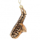 Украшение новогоднее "Саксафон", L6 W2 H10 см