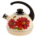 Чайник эмал 3,5л конс/руч слон кость лера