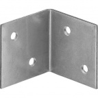 Уголок мебельный широкий УМШ-1.5, 40х40х40 х 1.5мм, белый цинк, ЗУБР