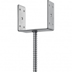 ЗУБР ОС-U 141 х 120 х 60 мм, U-образное основание столба (310286-140)