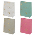 Пакет подарочный (бумага 210г/м2, блок микс 12шт), L31 W12 H42 см, 4в.