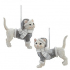 Фигурка декоративная подвесная "Кошка", 2в., L11 W4 H10
