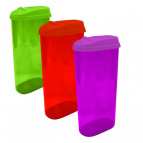 Банка для сыпучих продуктов с дозатором 2,4 л микс