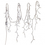 Ул. гирлянда (бахрома) БЕЗ СИЛОВОГО КАБЕЛЯ, L 3м, 100 мерц. белый с желт. LED ламп 5W, шн. бел. IP44