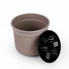 Горшок цв. "Сканди" 5л (с дренажной вставкой) (какао)