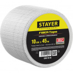 Серпянка самоклеящаяся FIBER-Tape, 10 см х 45м, STAYER Professional 1246-10-45