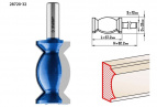 Фреза кромочная фигурная №9, D= 32мм, рабочая длина-57,2мм, хв.-12 мм, ЗУБР Профессионал
