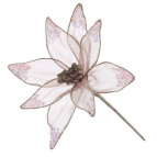 Цветок искусственный "Пуансеттия", L19 W19 H35 см