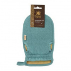 Мочалка «Королевский пилинг», рукавица на резинке, 13,5х23 см, цвет васильковый, "Банные штучки"/ 108 / 18