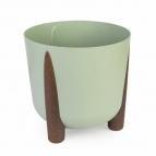 Кашпо на ножках "Жардин" 9л (с дренажной вставкой) (оливковый)