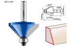 Фреза кромочная калевочная(фасочная) №9, D= 44,5мм, рабочая длина-21мм, угол наклона-45 градусов, хв.-8мм, d-12,7мм, ЗУБР Профессионал