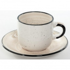 БРИЗ ПАЛЬМИРА, набор чайный (2) чашка 260мл + блюдце 150мм, индивидуальная коричневая упаковка