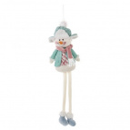 Игрушка набивная подвесная "Снеговик", L16 W9 H48 см