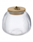93-HO-LA-02-950 Банка стеклянная с бамбуковой крышкой, 950 мл Linea LANTERN