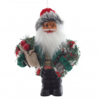 Дед Мороз подвесной, L10 W4 H12 см