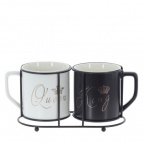 Набор из 2-х кружек, 390 мл, L11,5 W8,5 H9,5 см