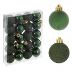 Украшение новогоднее "Шар", набор из 20-ти шт, L3 W3 H4 см Полимерный материал